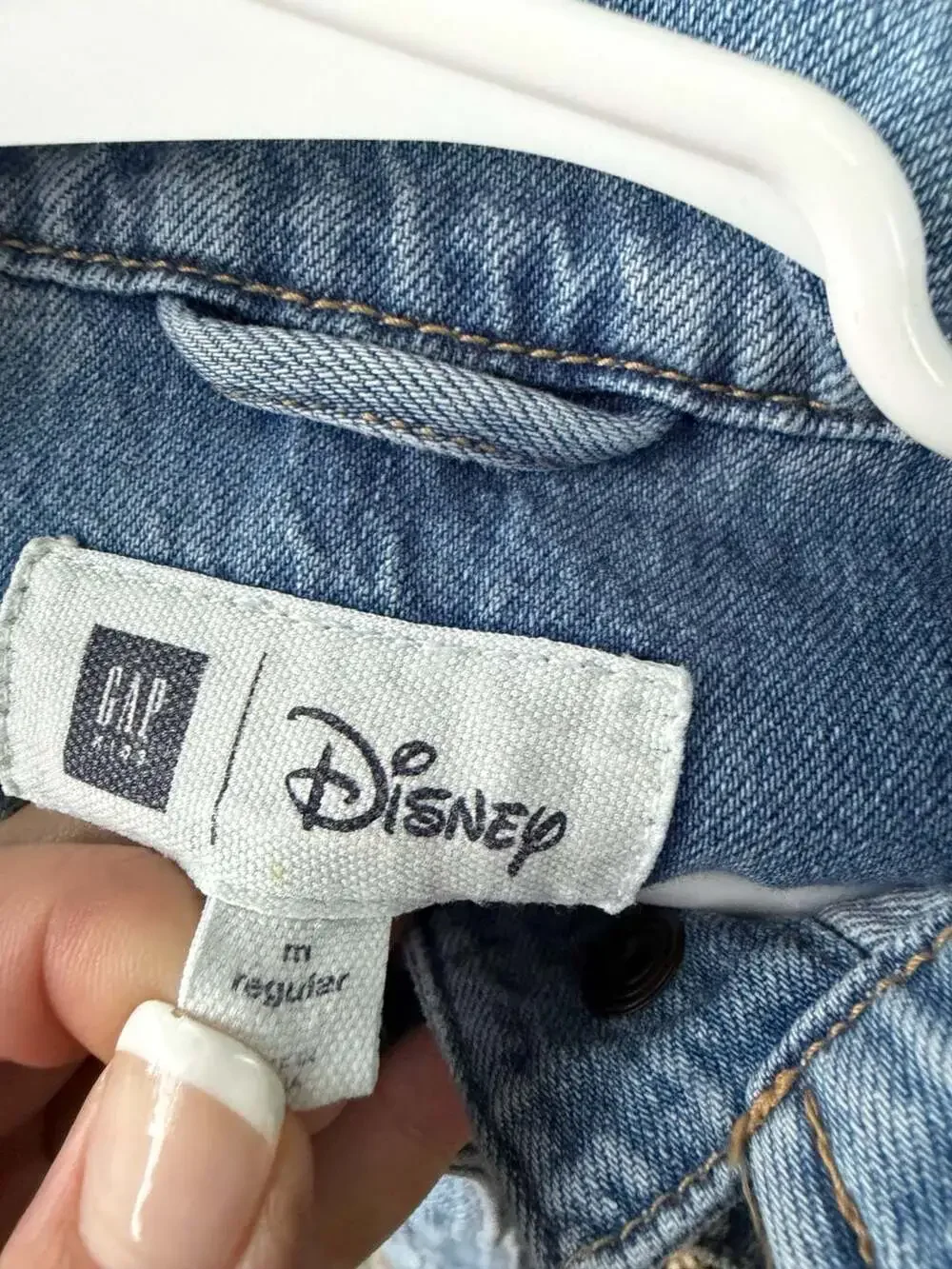 Gap Kids x Disney Mickey Mouse Embroidered Denim Jacket Size M Regular